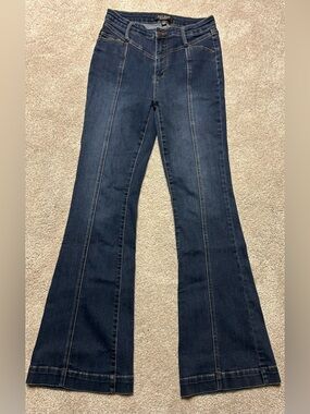 Judy Blue Dark Blue High-Rise Flare Jeans